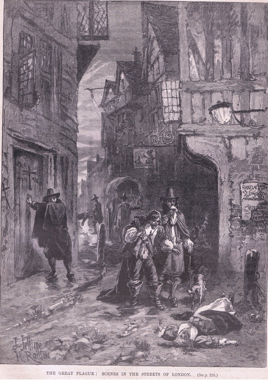 The Great Plague: Scenes in the streets of London AD 1665